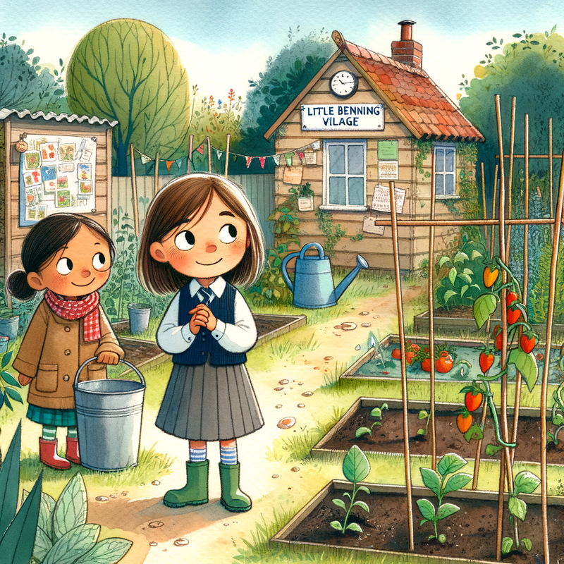 The allotment with Nan and Edie